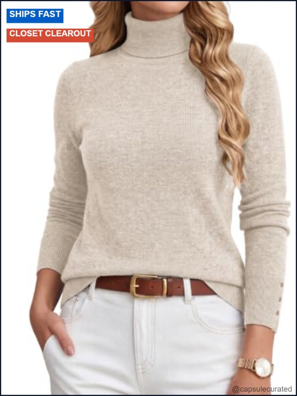 Women's Cashmere Blend Turtleneck Pullover Sweater Merino Wool Knit Long Sleeve
